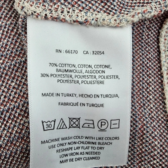 Anthropologie Maeve tweed fringe wrap skirt white red blue size 4 NWOT - Picture 11 of 14